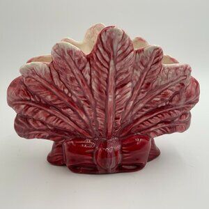 Vintage Royal Haeger Fan Vase R902 Pink / Mauve Color